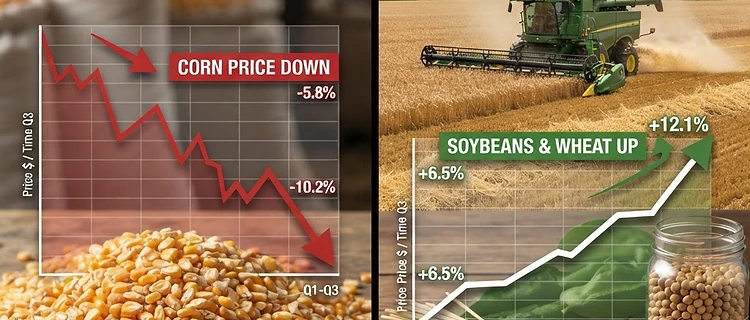 Grain Markets React to USDA Stocks Report: Corn Under Pressure, Soybeans Stable, Wheat Mixed