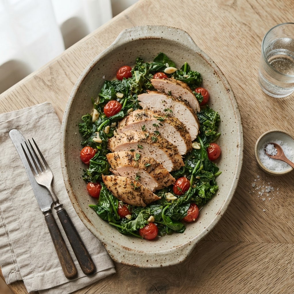 Lean Turkey and Spinach Puree