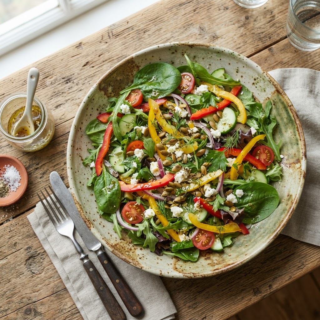 Summer Garden Mint Salad for Guinea Pigs