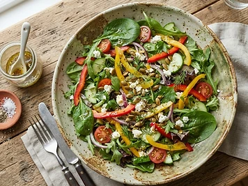 Summer Garden Mint Salad for Guinea Pigs