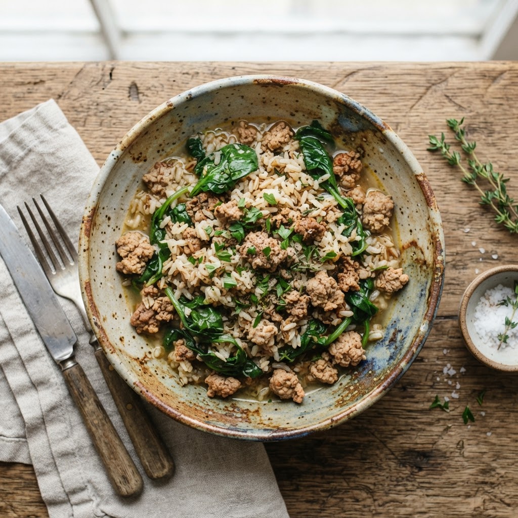 Lean Turkey and Spinach Canine Power Bowl