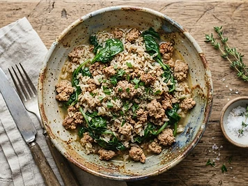 Lean Turkey and Spinach Canine Power Bowl