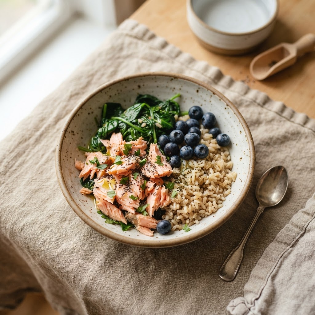 Salmon & Spinach Bowl for Dogs