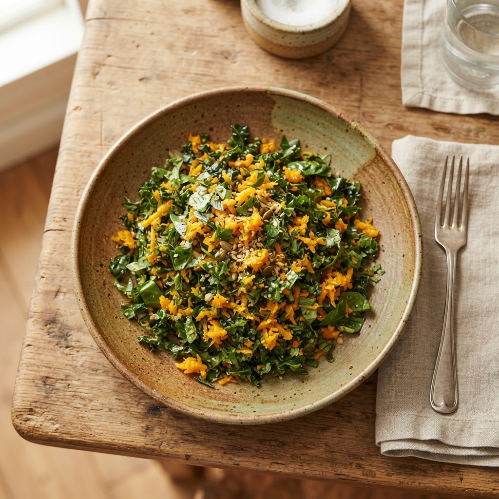 Calcium-Rich Collard Greens and Squash Salad