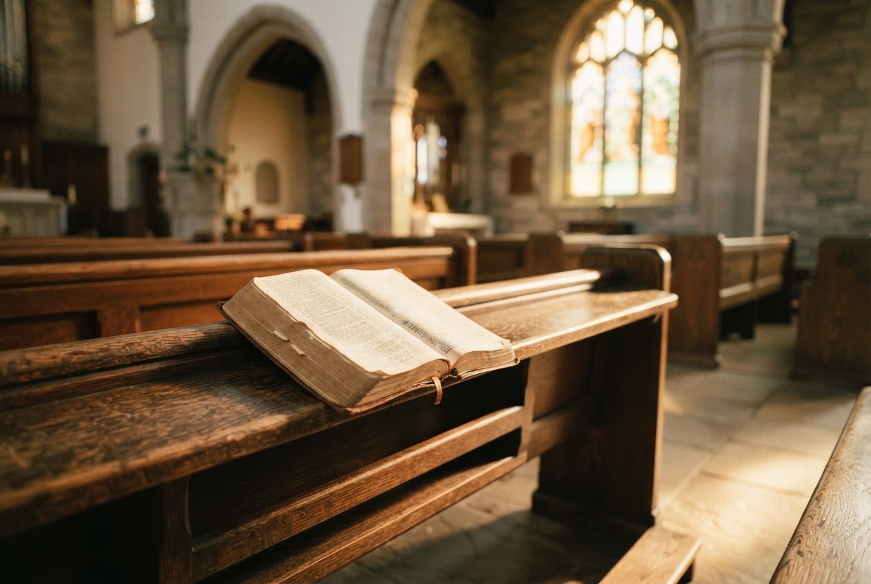 An open Bible