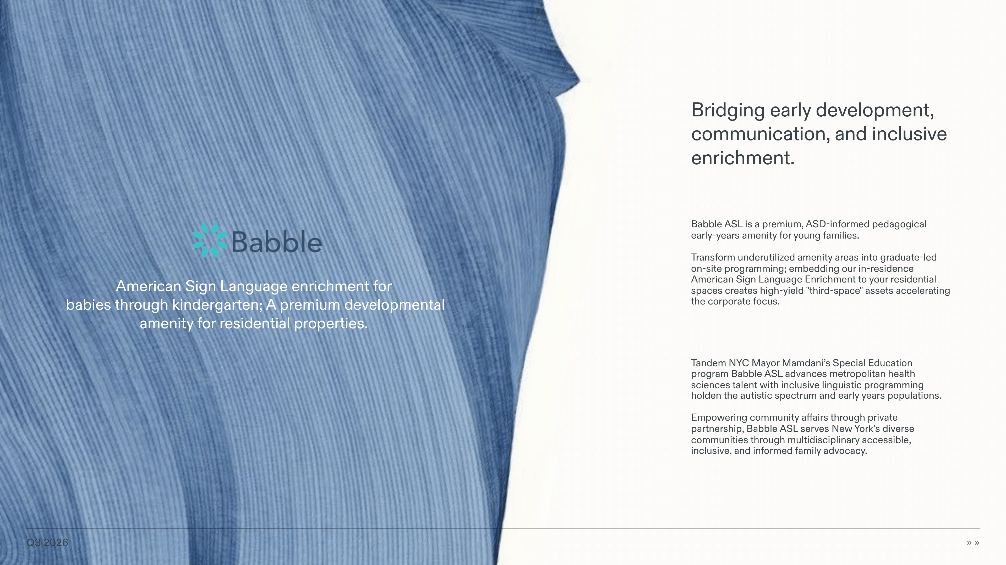 The Residence Experience — slide 1