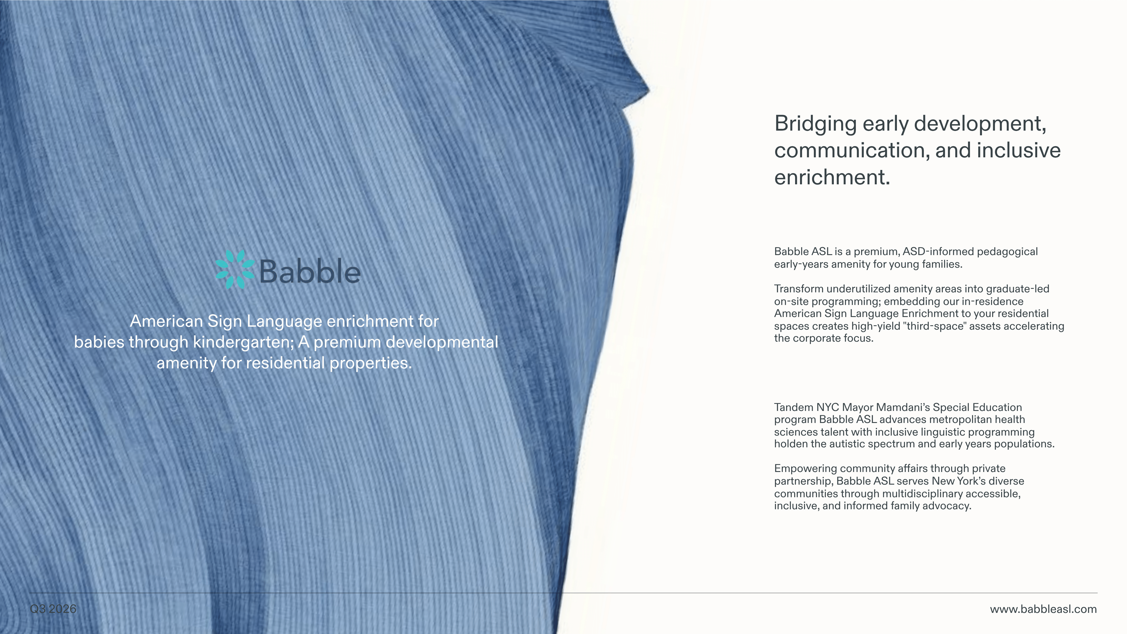 The Residence Experience — slide 1