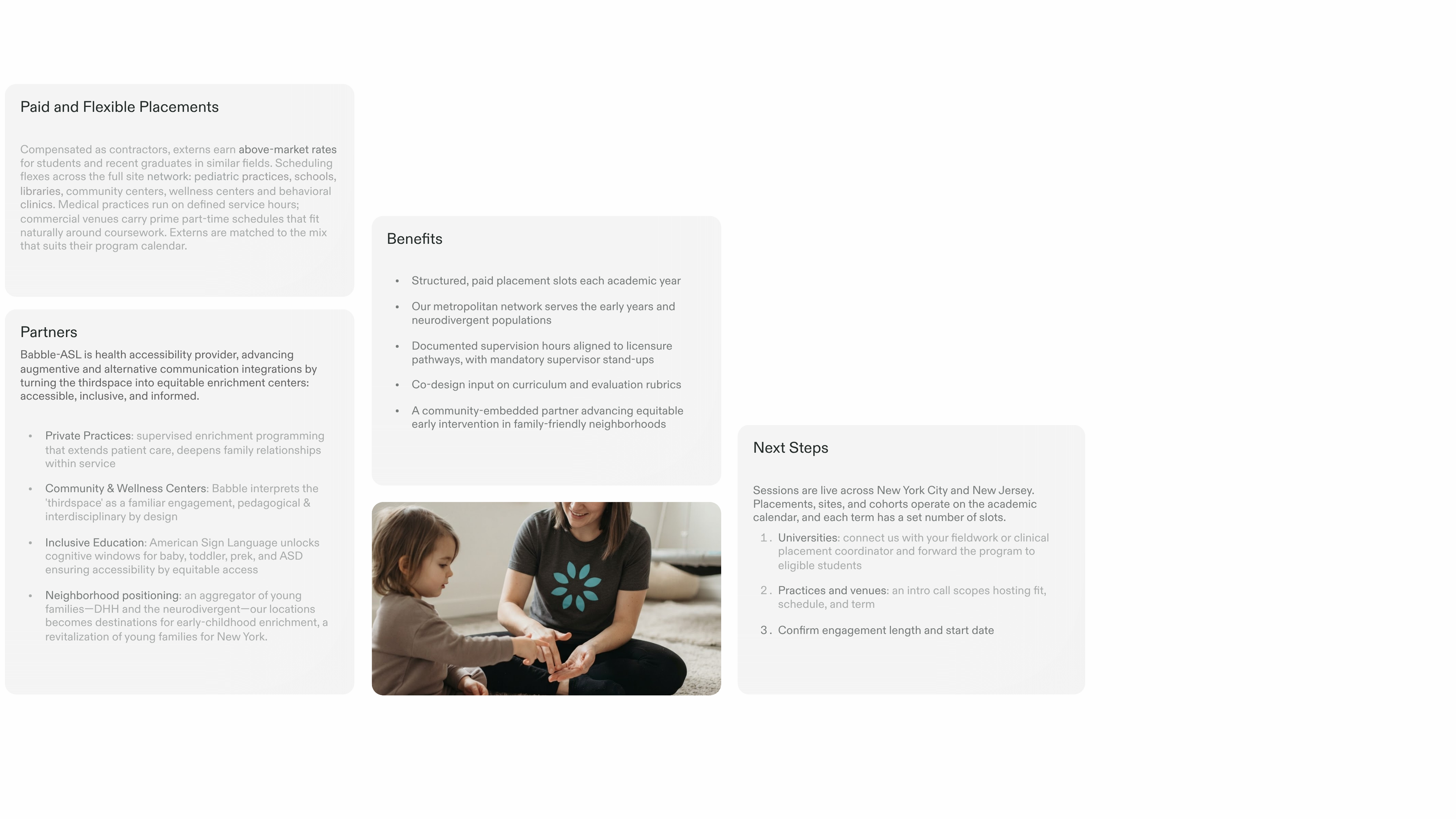 Babble-ASL Graduate Externship Program — slide 3