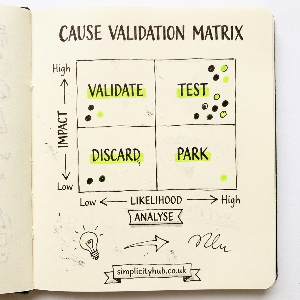 Cause Validation Matrix