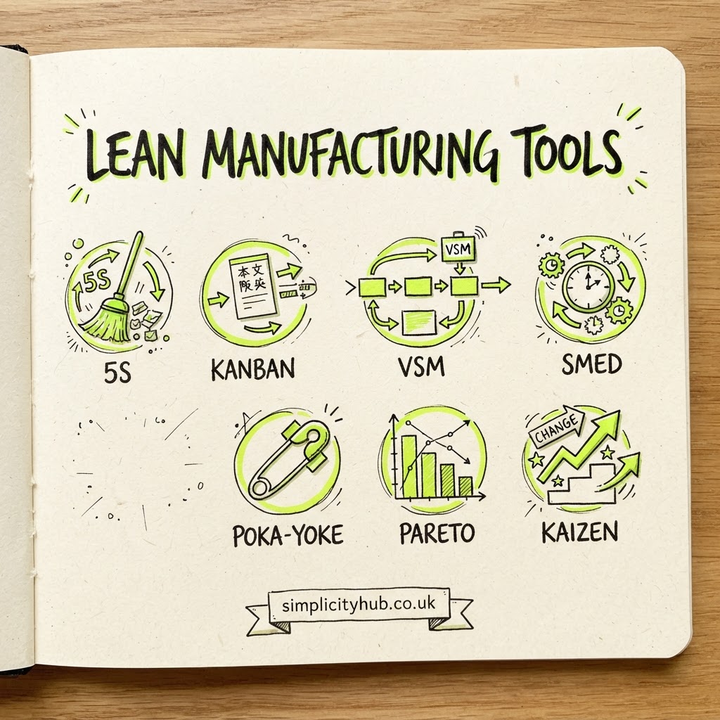 Which Lean Six Sigma tools help reduce waste?