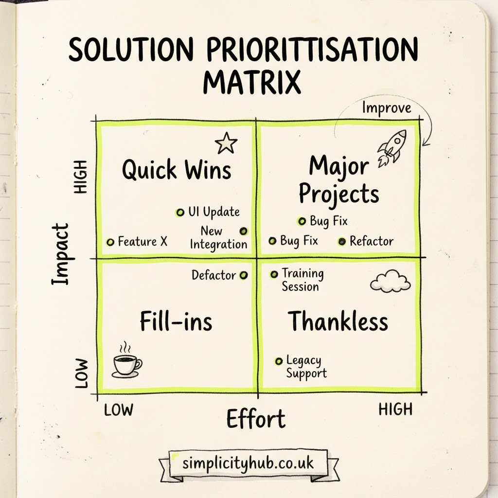 Solution Prioritisation Matrix