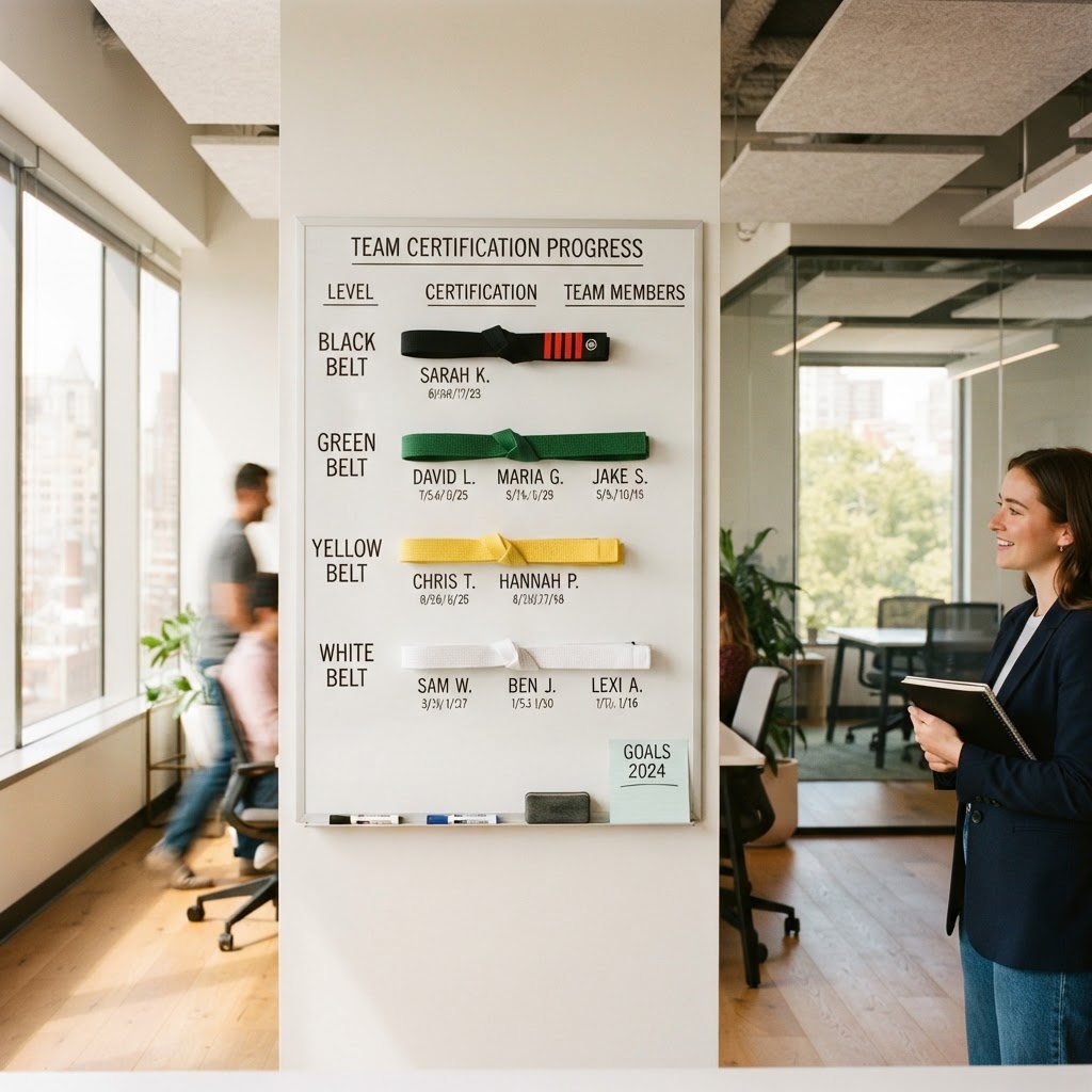 What Each Lean Six Sigma Belt Level Covers