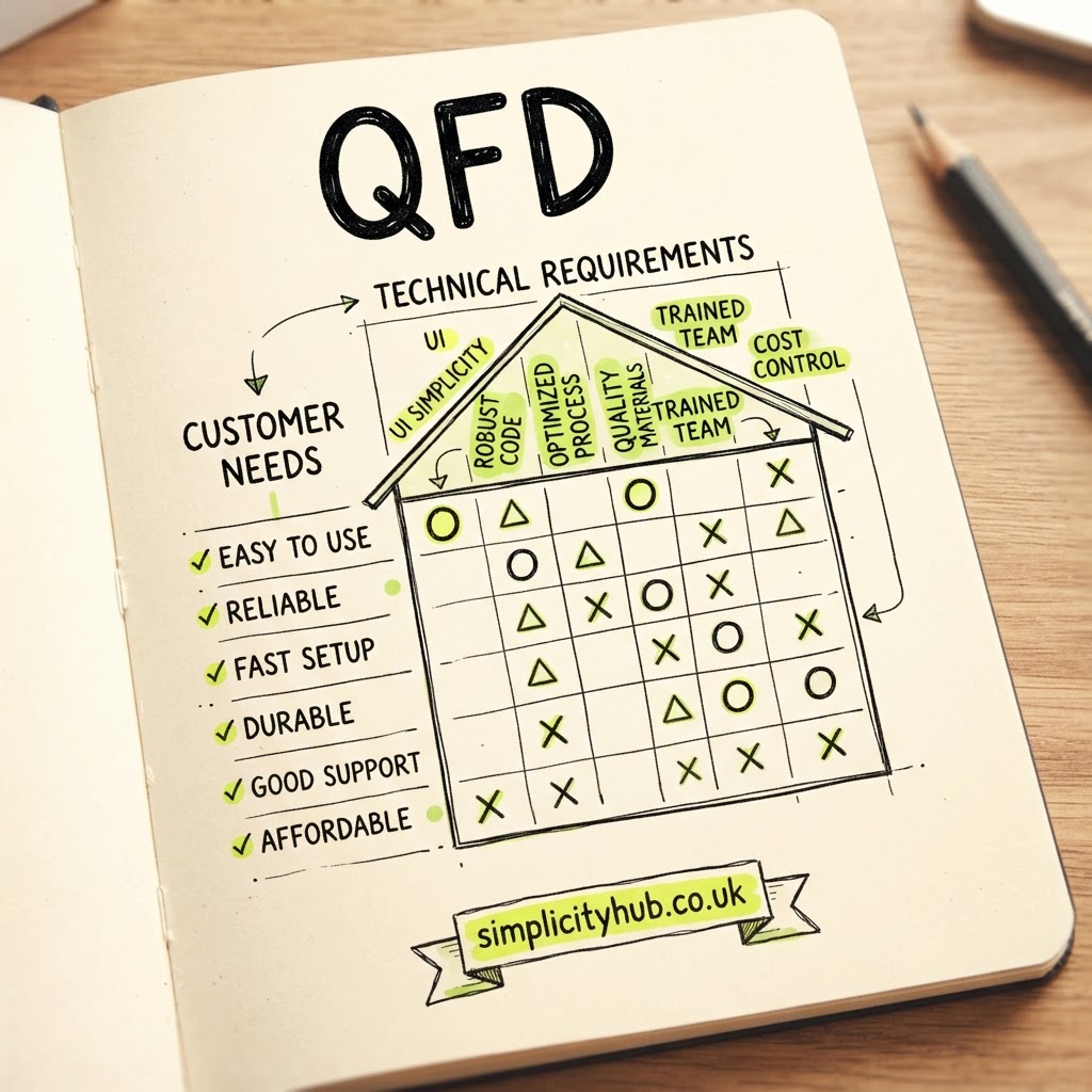 How does QFD turn customer needs into priorities?