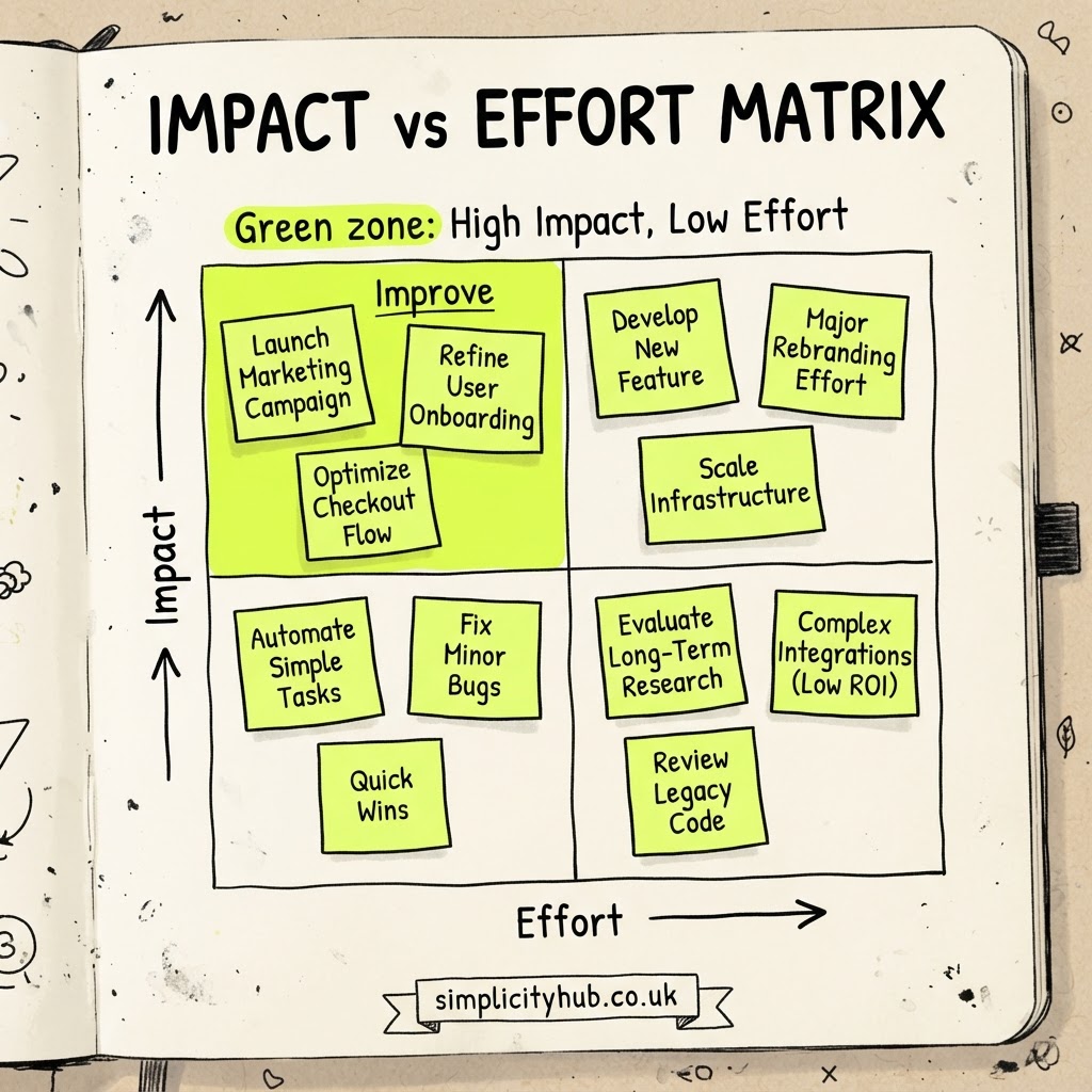 Impact vs Effort Matrix
