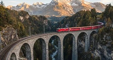 Tracing the Clouds: The Bernina Express Through the Engadin