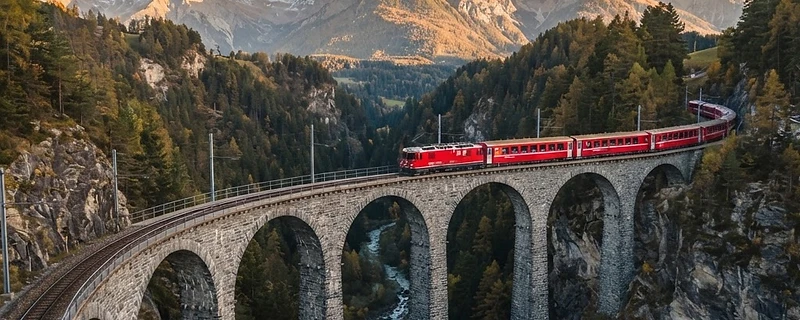 Tracing the Clouds: The Bernina Express Through the Engadin