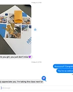 Approval confirmation message thread
