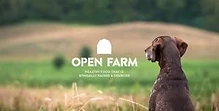 Open Farm logo with barn icon and tagline