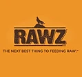 RAWZ orange logo with howling wolf