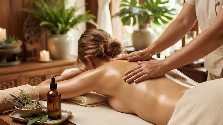 CBD Aroma Oil Massage