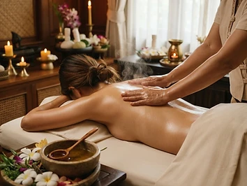 Hot Aroma Oil Massage