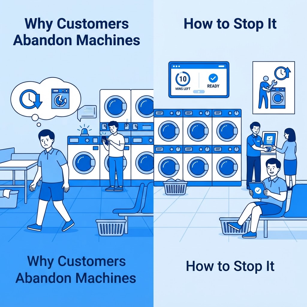 Why Laundromat Customers Abandon Machines and How to Stop It