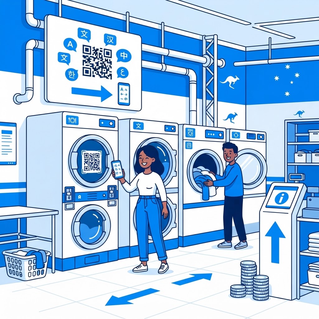 How Multilingual QR Help Increases Laundromat Usage and Sales