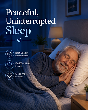Peaceful, uninterrupted sleep