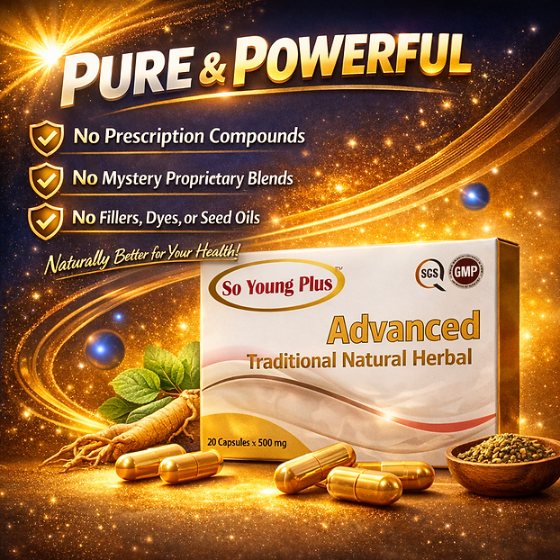 SoYoungPlus Pure & Powerful — no prescription compounds, no mystery blends, no fillers