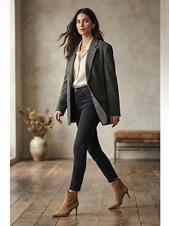 Tan Suede Ankle Boot