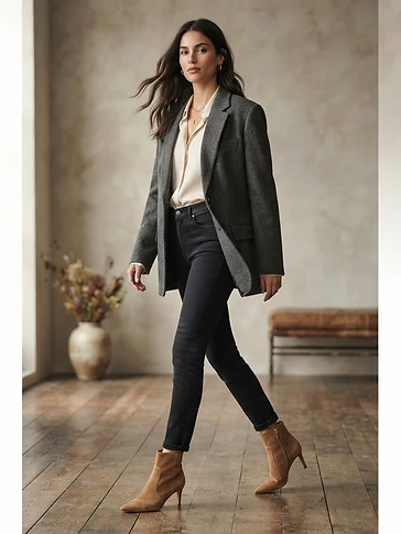 Tan Suede Ankle Boot