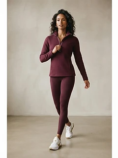 Burgundy Quarter-Zip Fleece