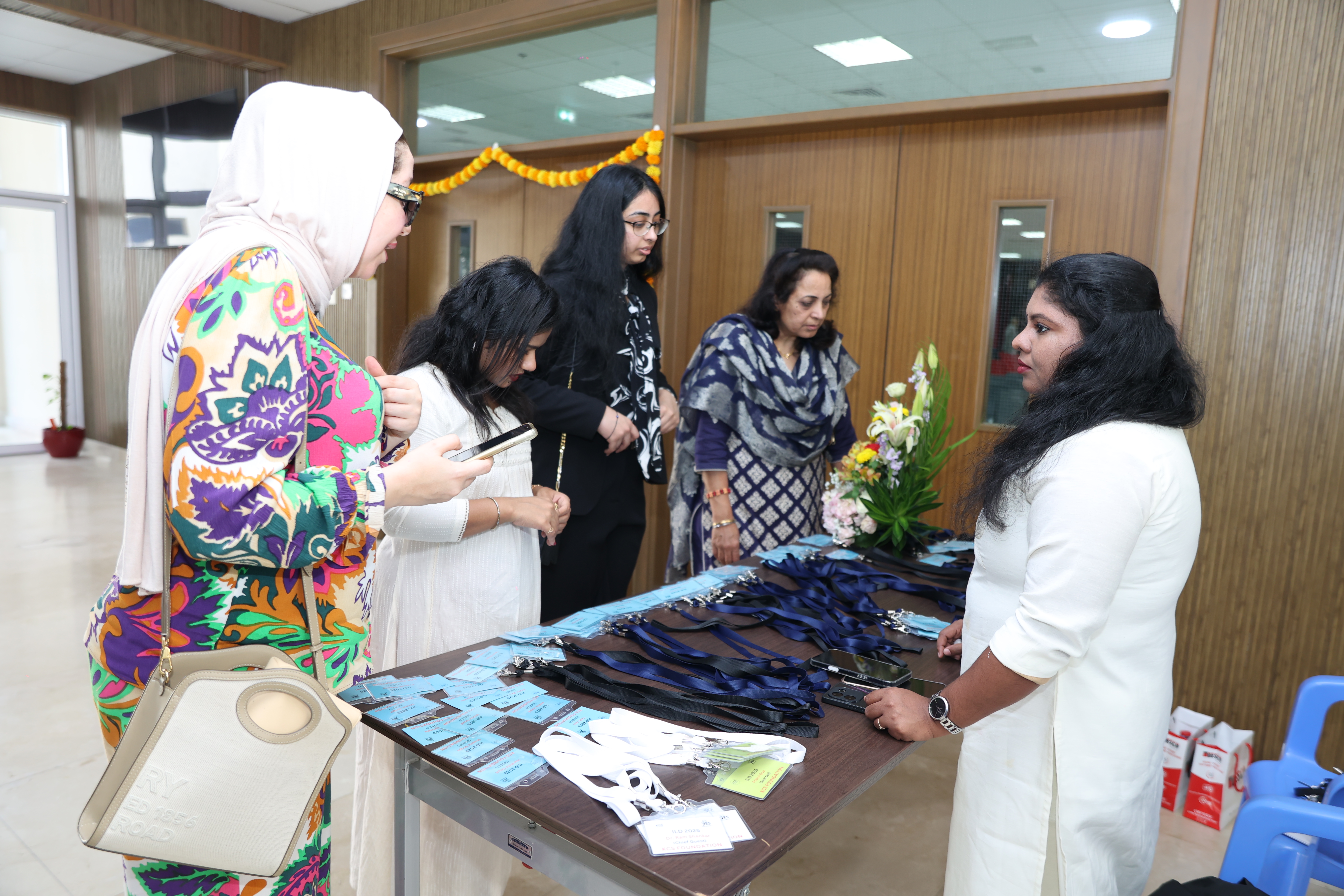 Registration desk at the International Literacy Day 2025 celebration
