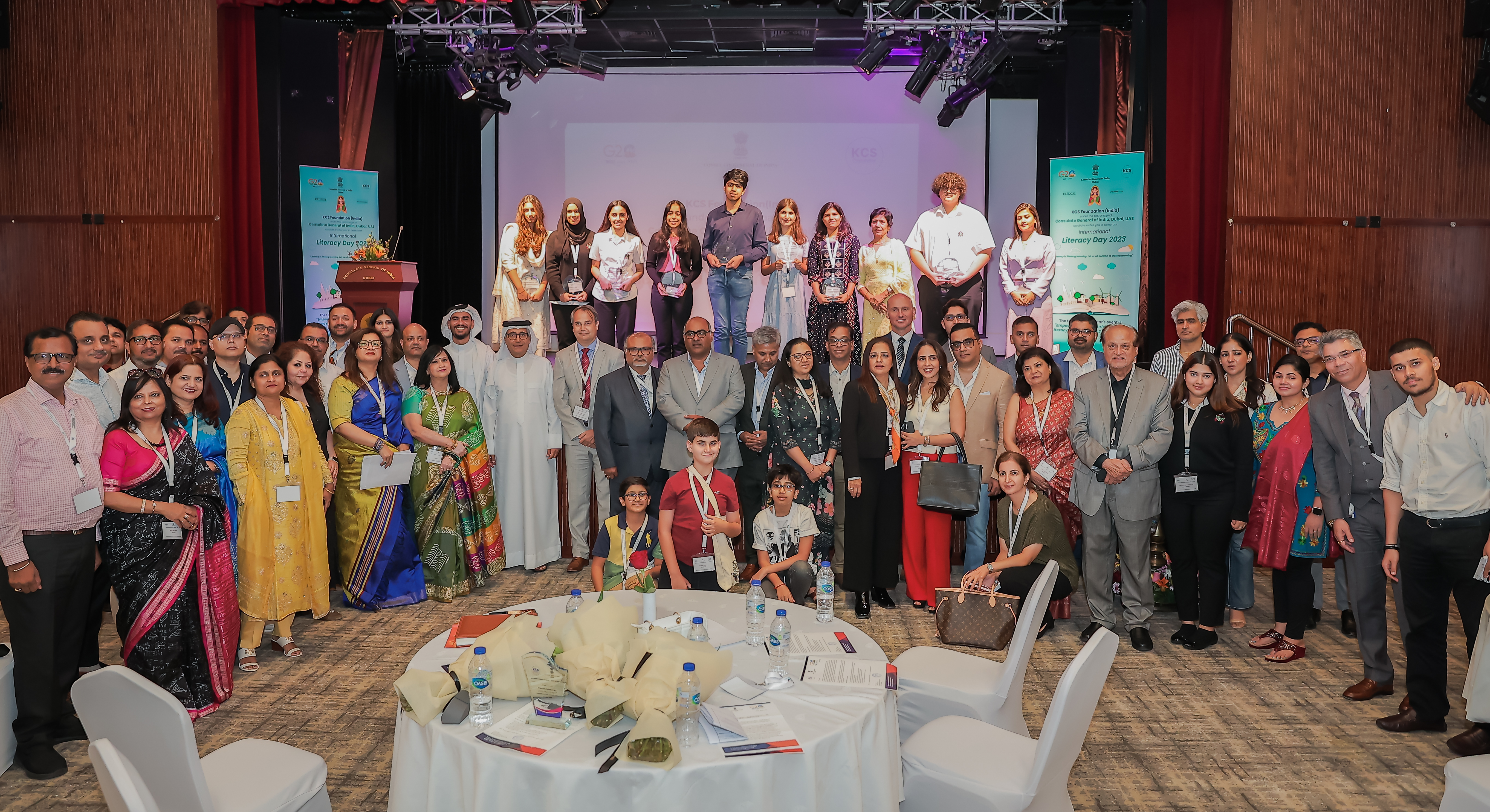 Group photograph of participants at the International Literacy Day 2023 ceremony