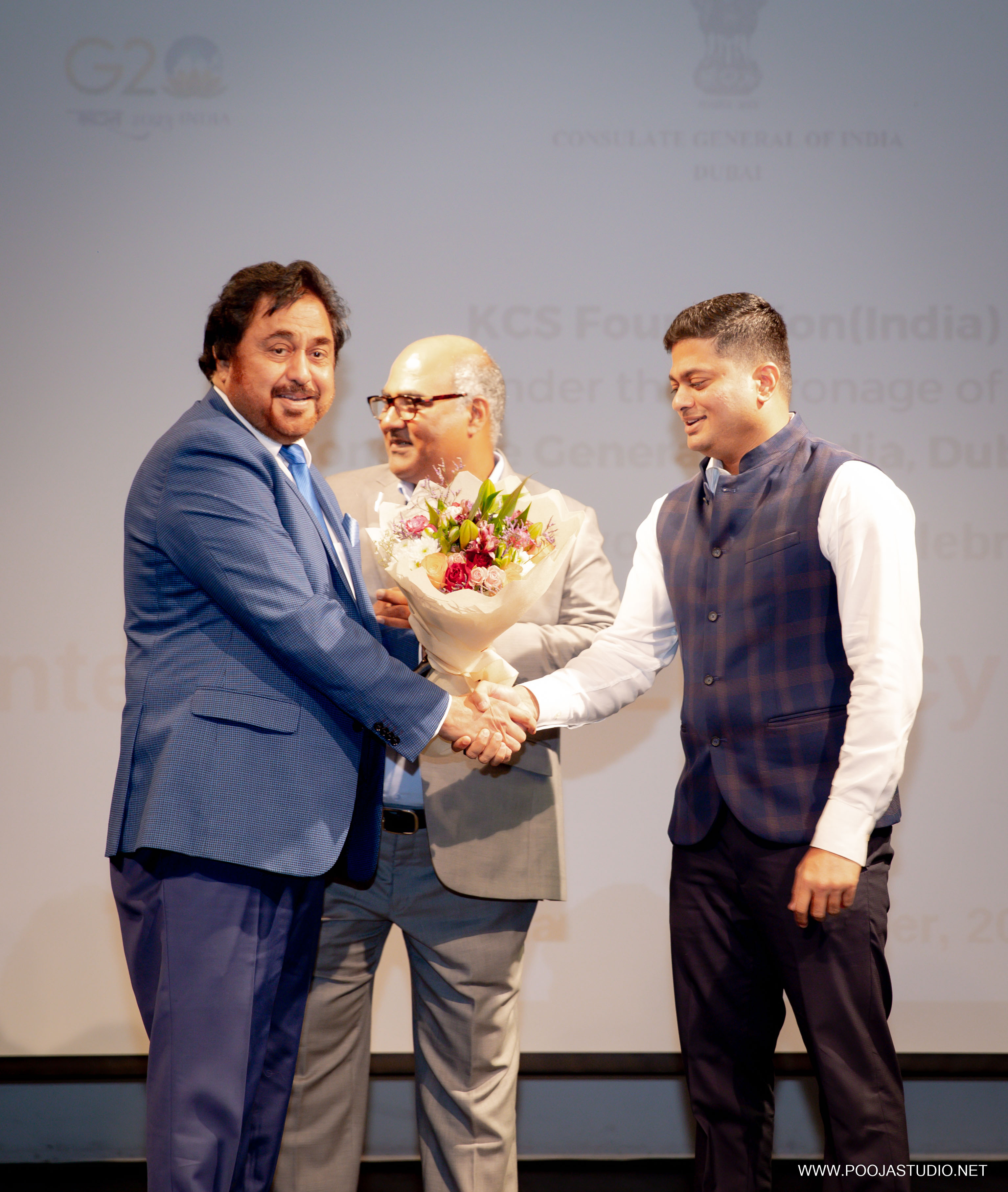 Award presentation on stage at the YES Awards ceremony