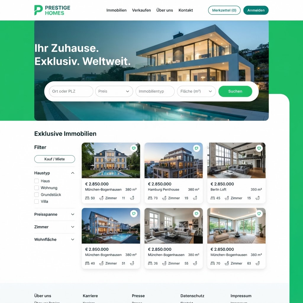 Müller Immobilien — Projektvorschau