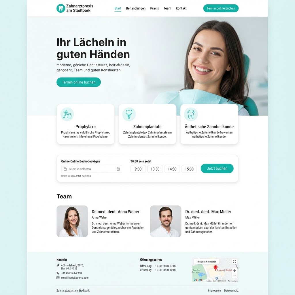 DentalCare Bielefeld — Projektvorschau