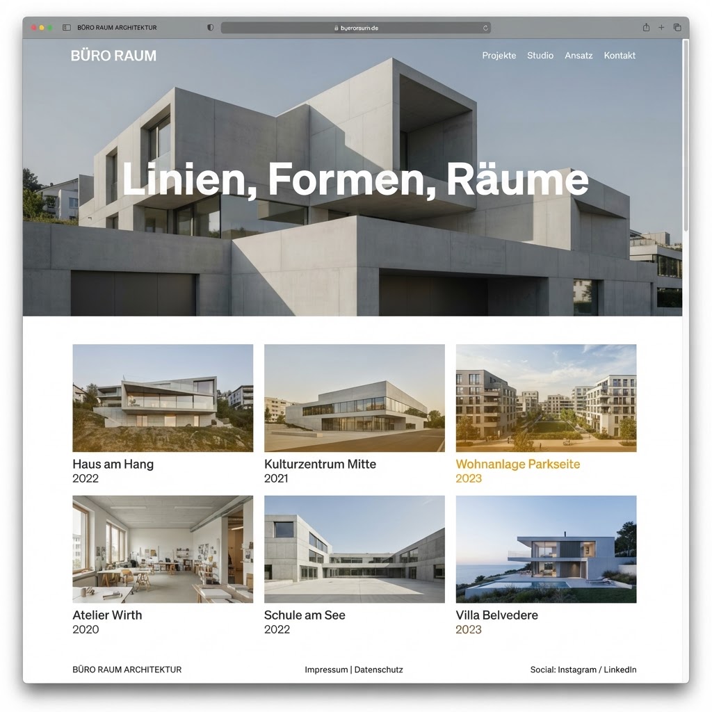 BauVision Architektur — Projektvorschau