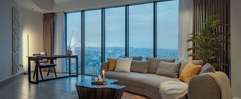 Flat Renovation — Damac Properties, Amman, an apartment project by Stones Jordan in Abdali, Amman (Damac Tower)