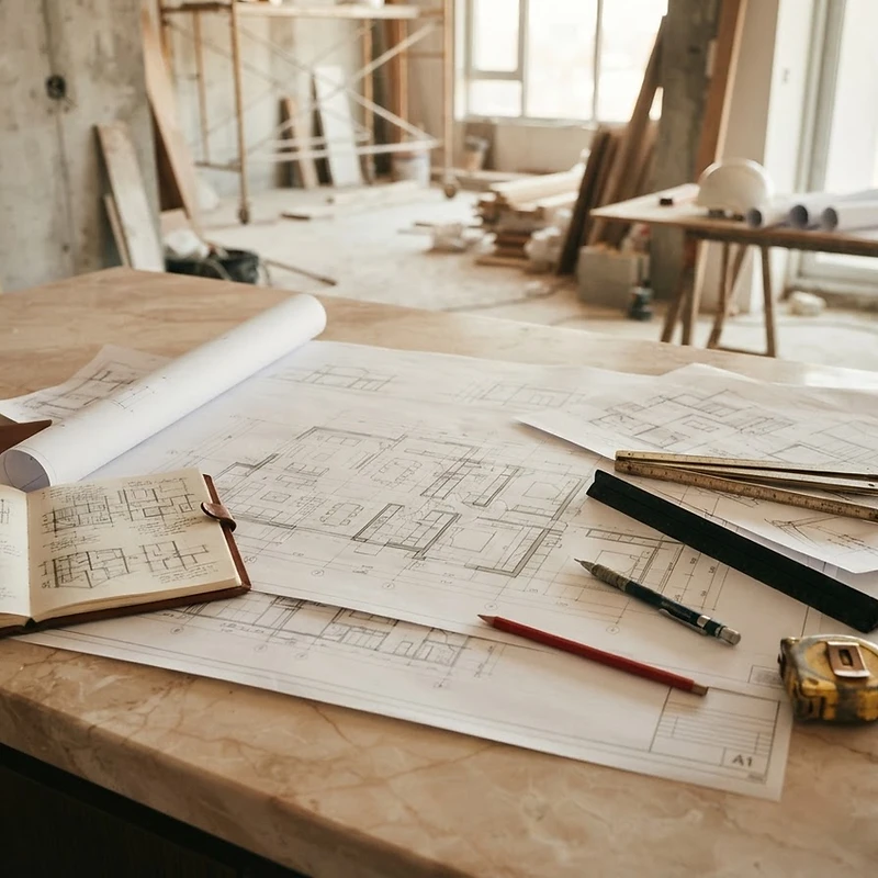 Architectural drawings and site supervision
