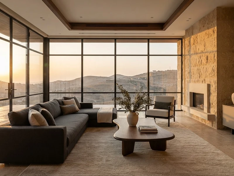 Contemporary interior designed by Stones Jordan in Amman