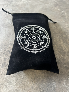 Velvet Tarot Bag — Black