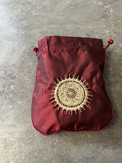 Silk bag - wine red