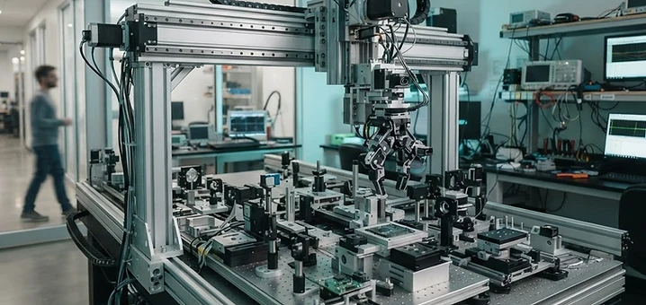 Robotic gantry lab automation cell