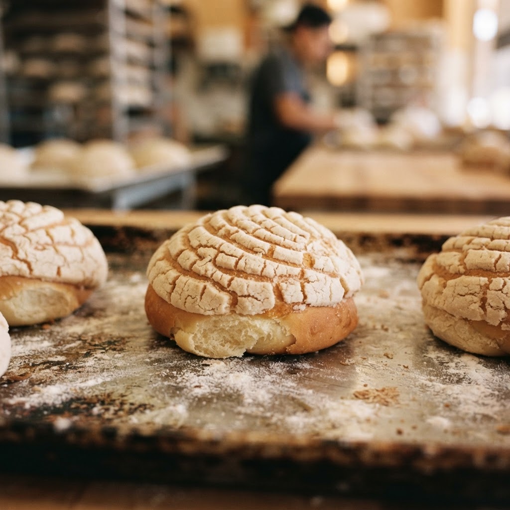 Mexico City Conchas — Vanilla-Shell Pan Dulce