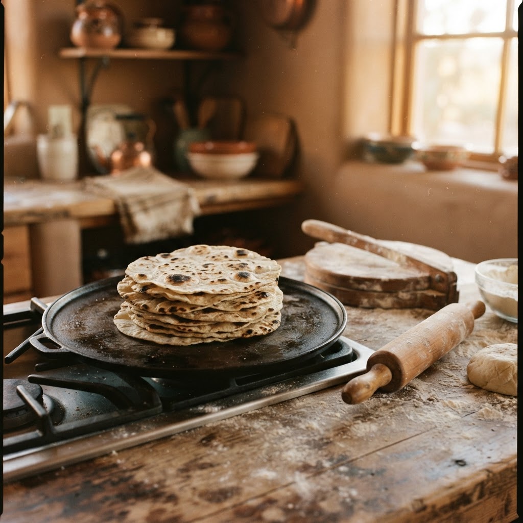 Sonoran Flour Tortillas — Lard & Hot-Griddle Pressed