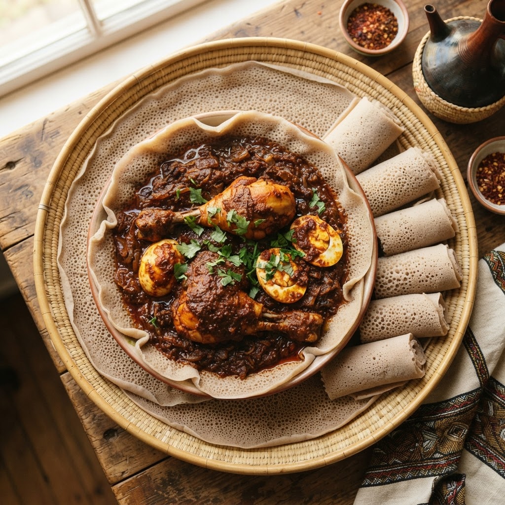 Doro Wat — Ethiopian Chicken Stew