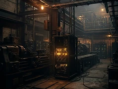 Industrial edge compute installation beside operating machinery