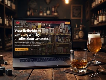Website van Apen en Bieren Slijterij, slijterij uit onze portfolio