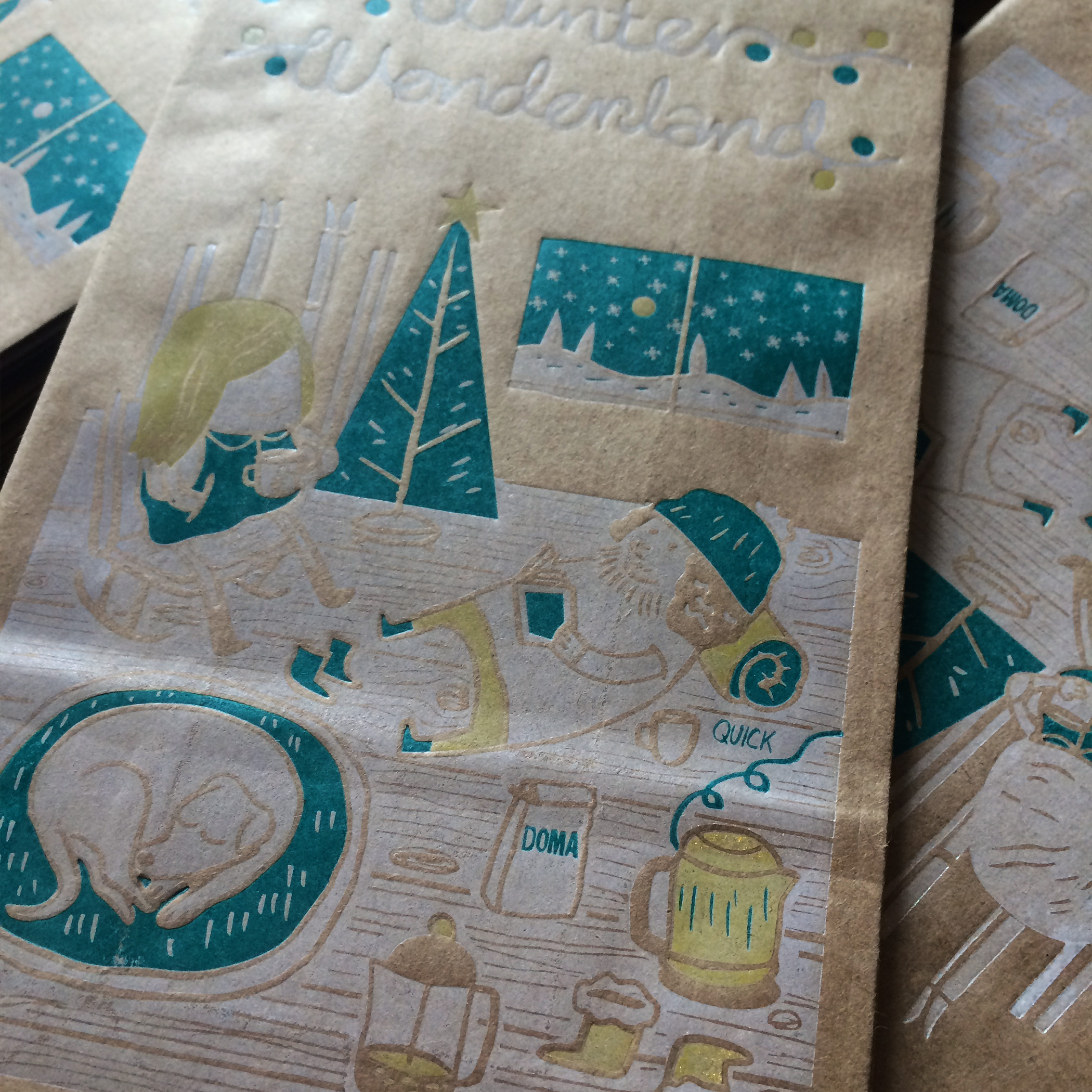 Winter Wonderland Tin-Tie Kraft Bags view 2